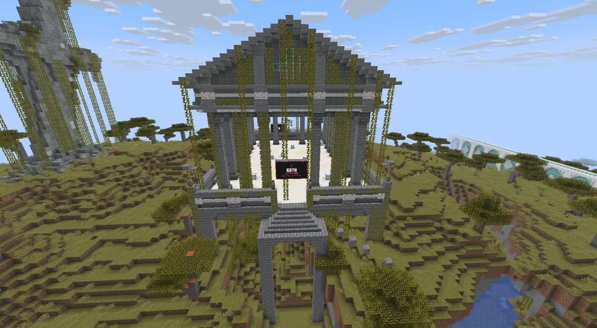 The Arena KOTH capture temple at MiningMaven SMP
