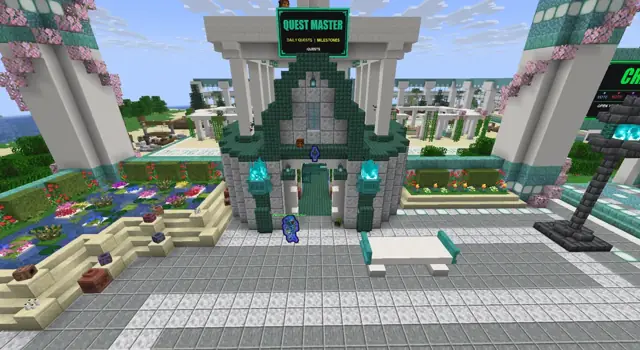 The Quest Master building at spawn