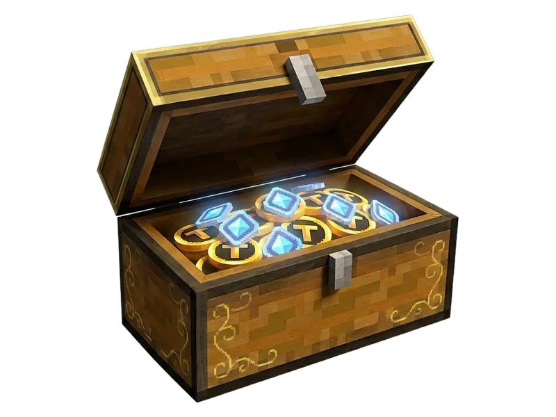 1,500 Tokens: a treasure chest of Token coins