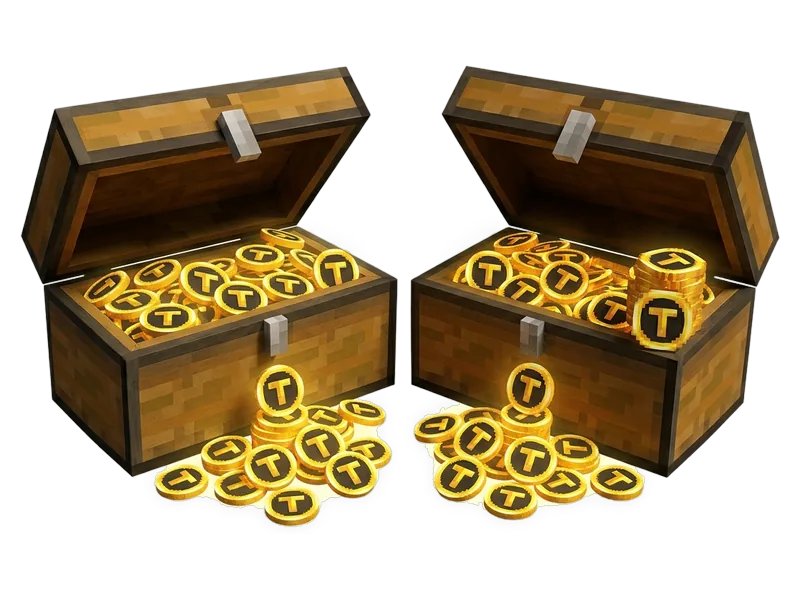 2,650 Tokens: a treasure chest of Token coins
